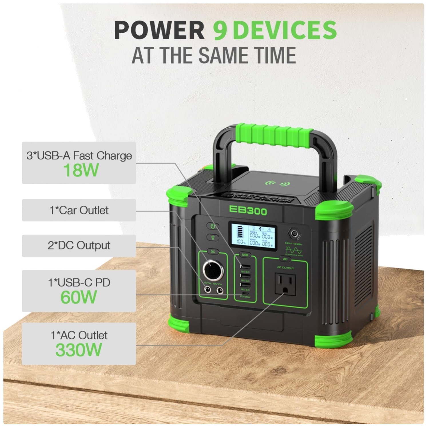 Ultra-Fast Charging Power Station – 8-Port Output