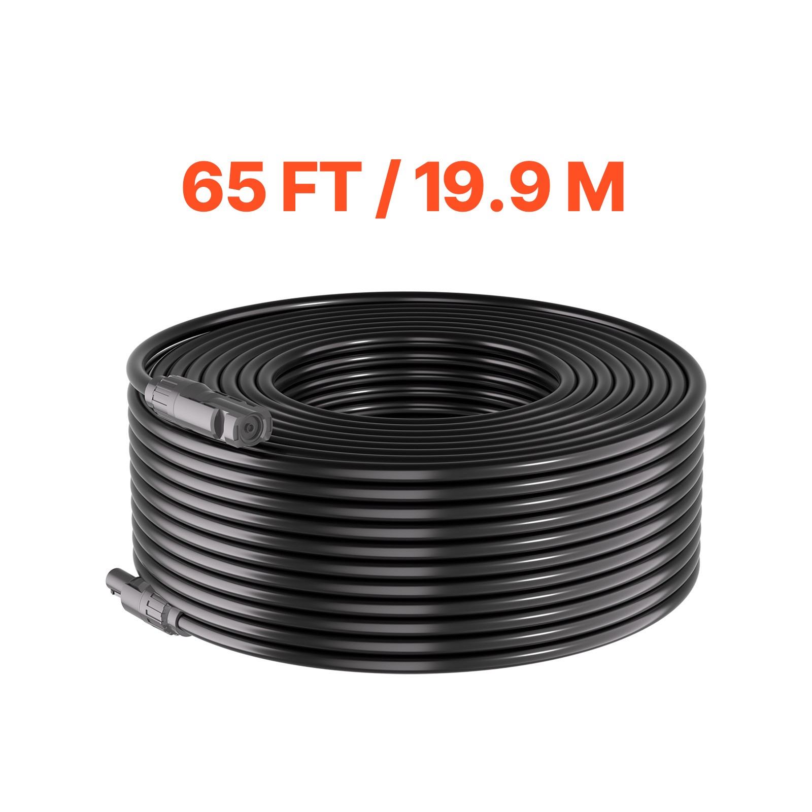Uimoso 65 ft 10 AWG Solar Extension Cable with Connectors for Solar Panels