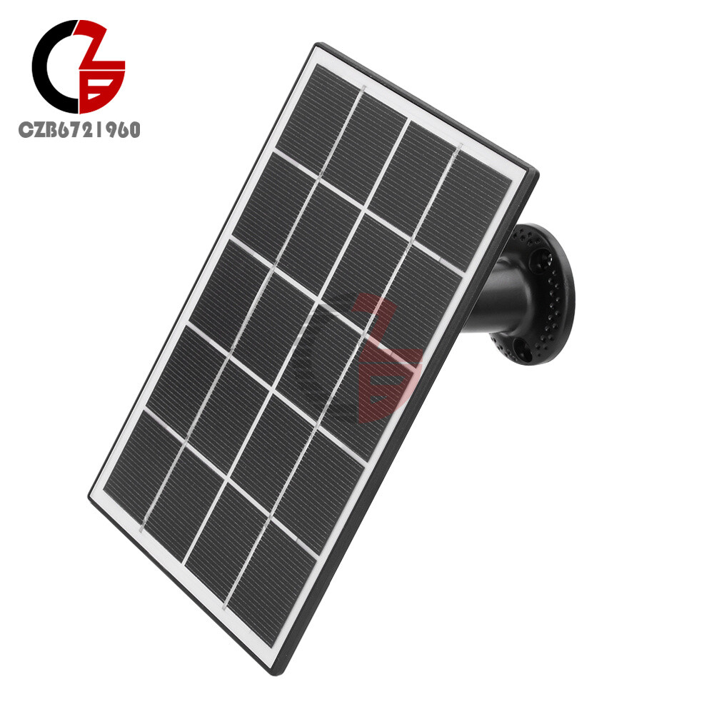 8W 5V Microcrystal Solar Panel with Mounting Brackets Security Camera Water Pump