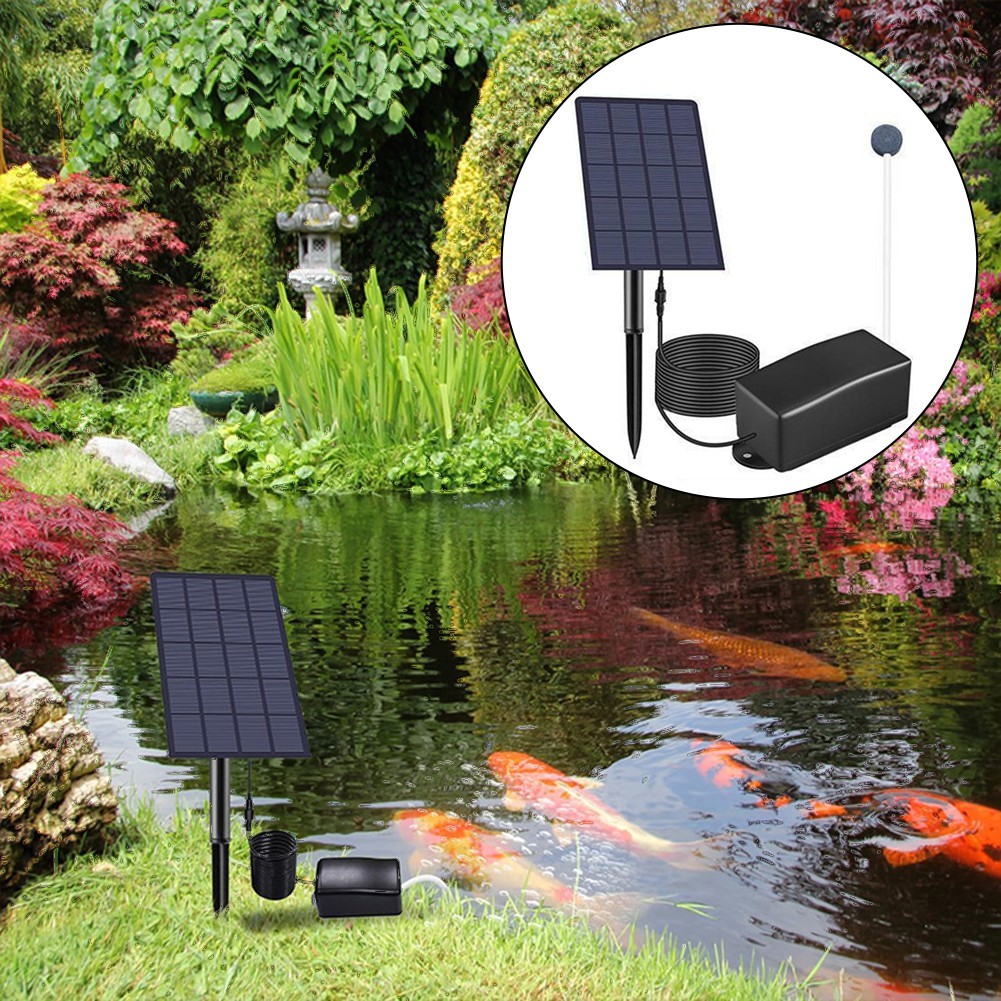 Efficient Aeration Solar Oxygen Pump Renewable Energy 2.5W Solar Power
