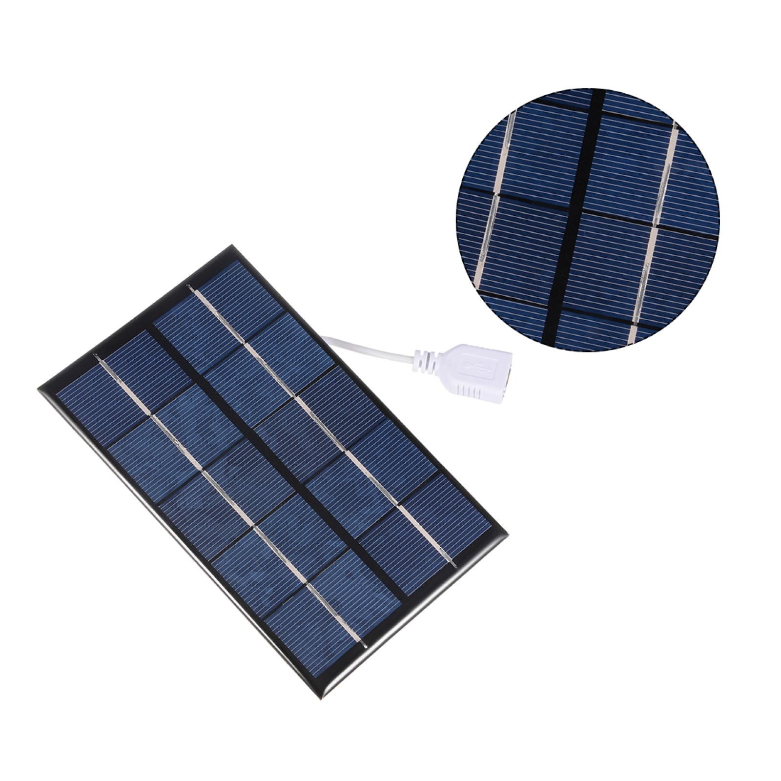 2W 5V Solar Panel Module DIY POLY with 455mm Wire for Phone Toys Charger