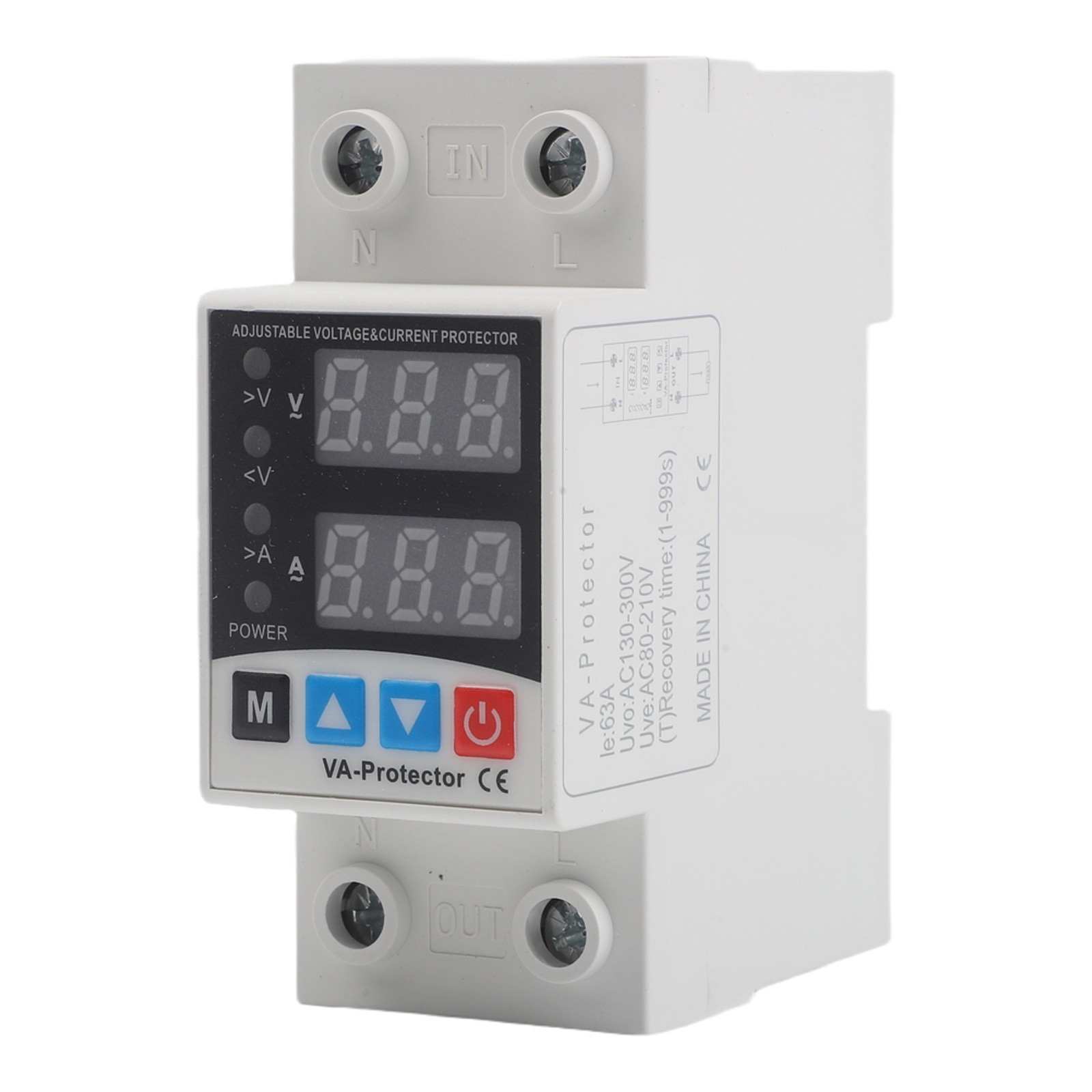 40A 63A Digital Circuit Breaker With SelfResetting And Real Time Monitoring