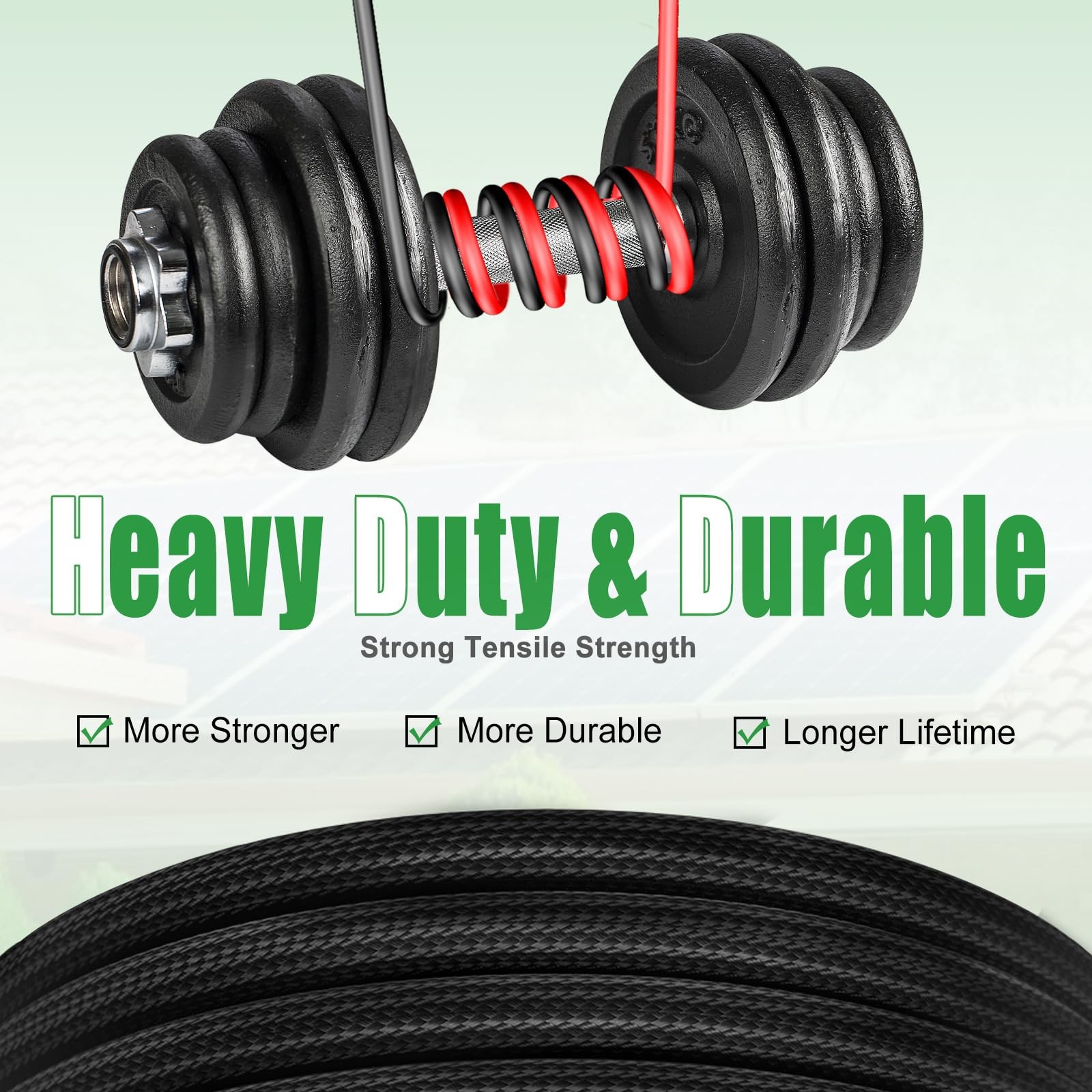 Twin Wire 20 Feet Solar Extension Cable 10AWG with -IP67- Female and Male Con…