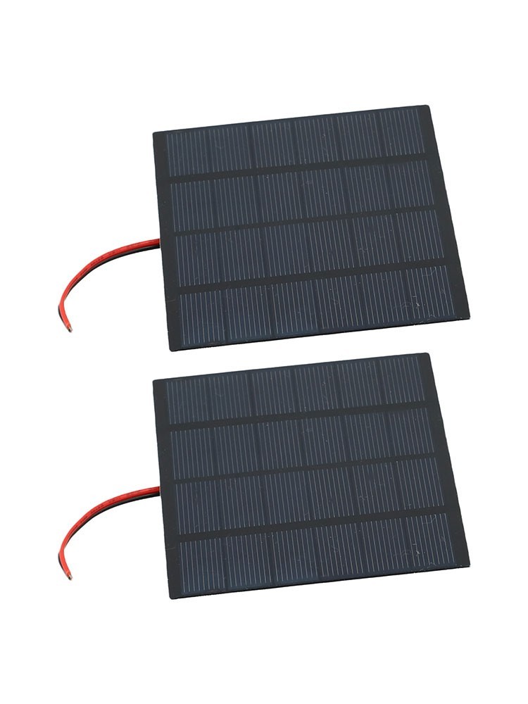 1.5W Polycrystalline Solar Panel 6V with Wire for Outdoor Indoor Lighting