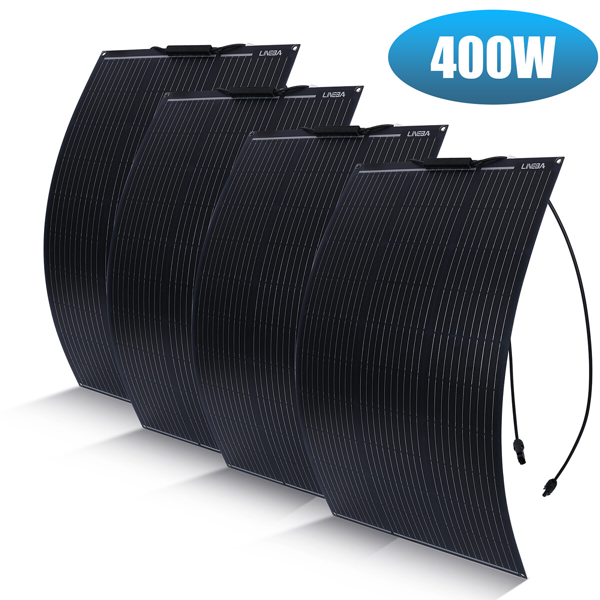100W 200W 400W Watt 12V Portable Flexible Solar Panel Kit RV Camping Off-Grid US
