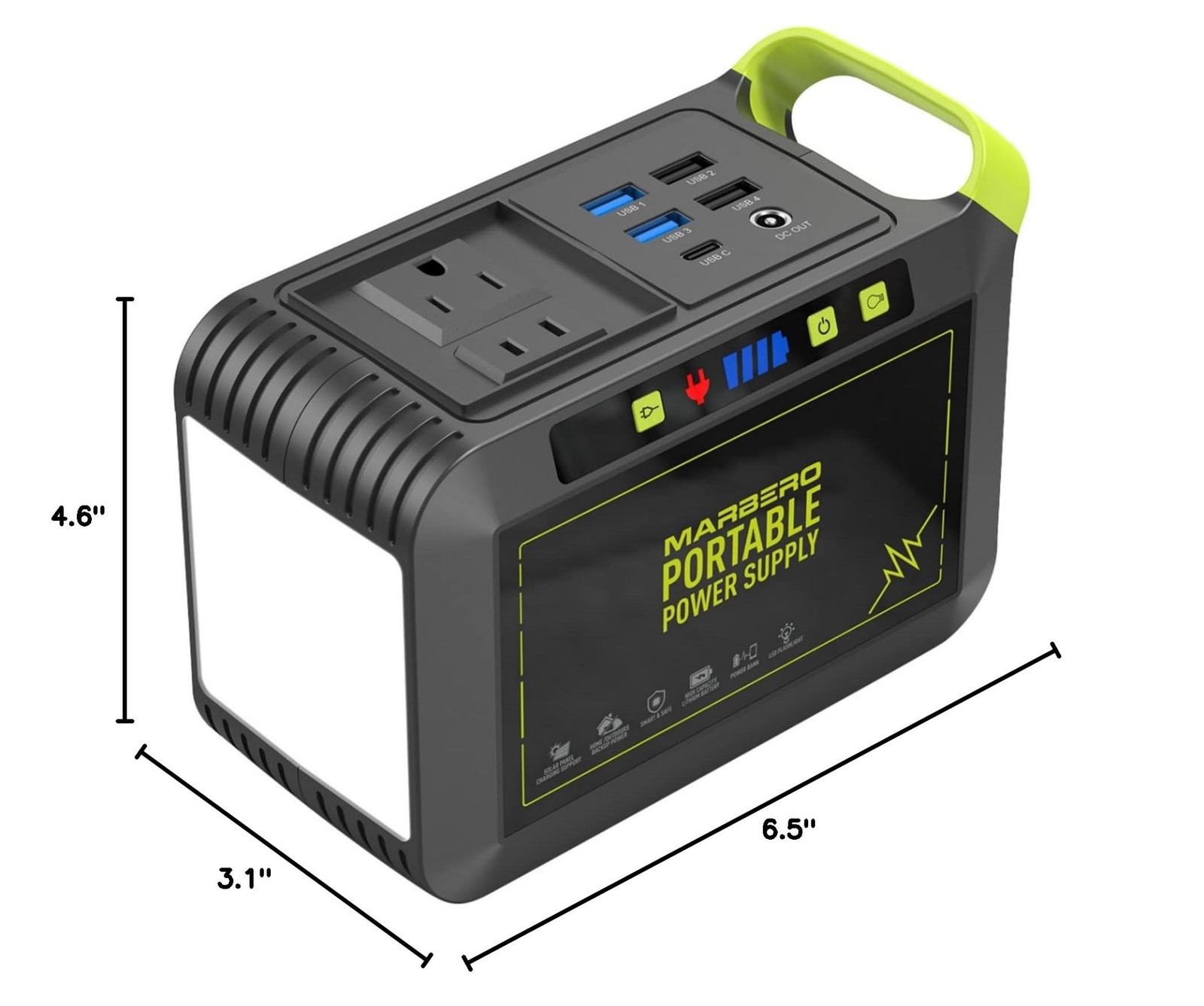 MARBERO 88Wh Portable Power Station 24000mAh Camping Solar Generator(Solar Pa…