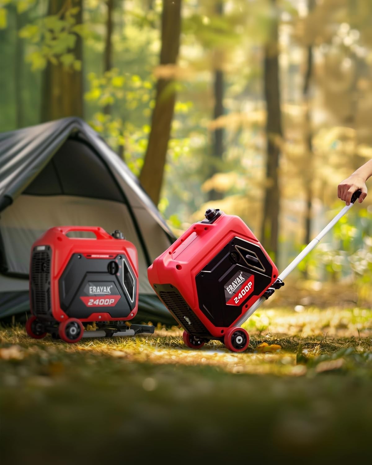 Erayak Wheel Kit for Portable Generator Telescoping