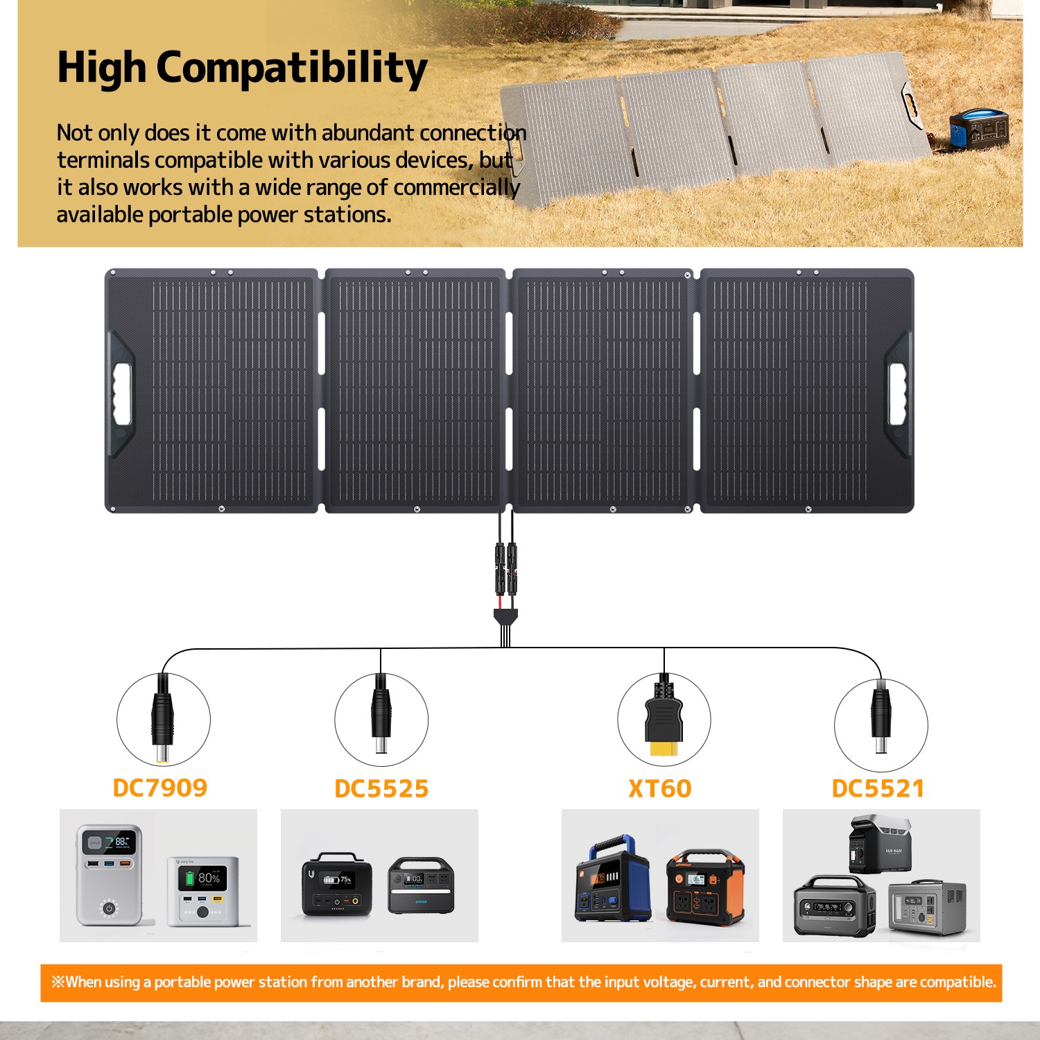 400W Portable Foldable Solar Panel for Emergency Home RV Van Off Grid Camping