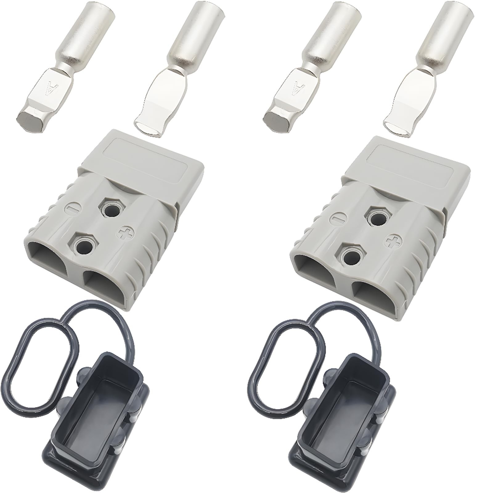 120A Quick Connect Battery Connectors 600V, Modular Power Disconnect for 2-4 AWG