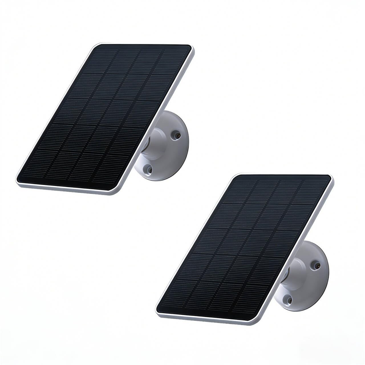 2 Pack Solar Panels Compatible with WYZE Battery Cam Pro, Solar Panels for Wir