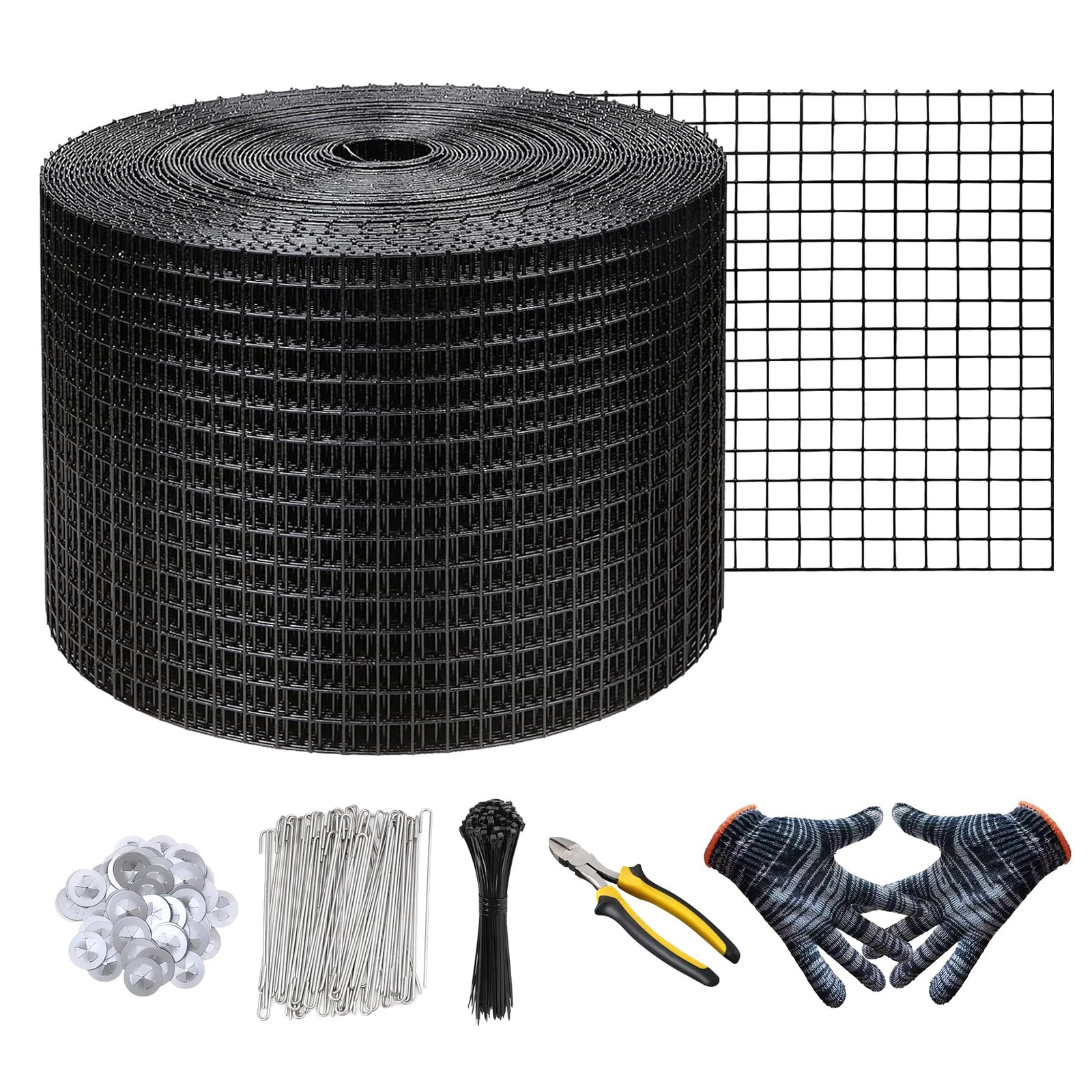 KASTLITE Solar Panel Bird Guard Mesh Kit – PVC Coated Galvanized Wire Screen wit