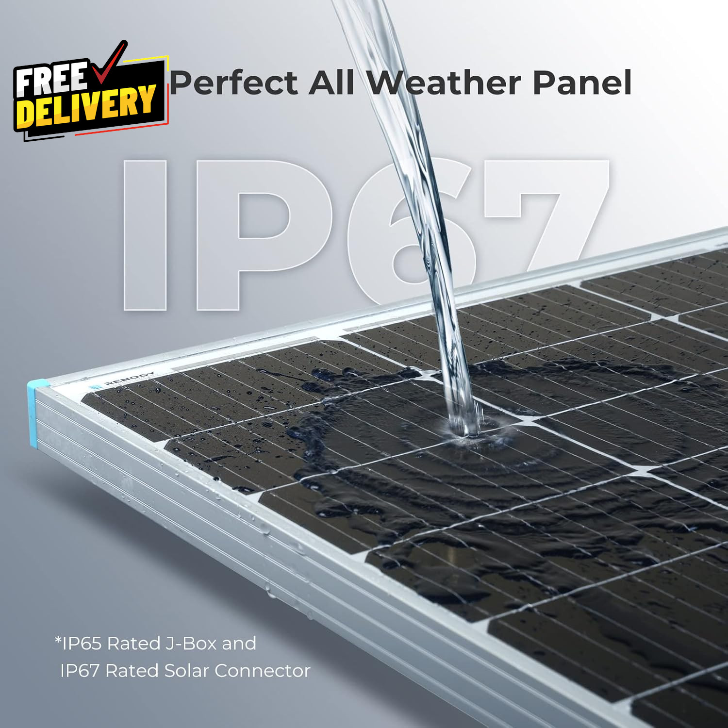 2PCS Solar Panels 100 Watt 12 Volt High-Efficiency Monocrystalline PV Modul….