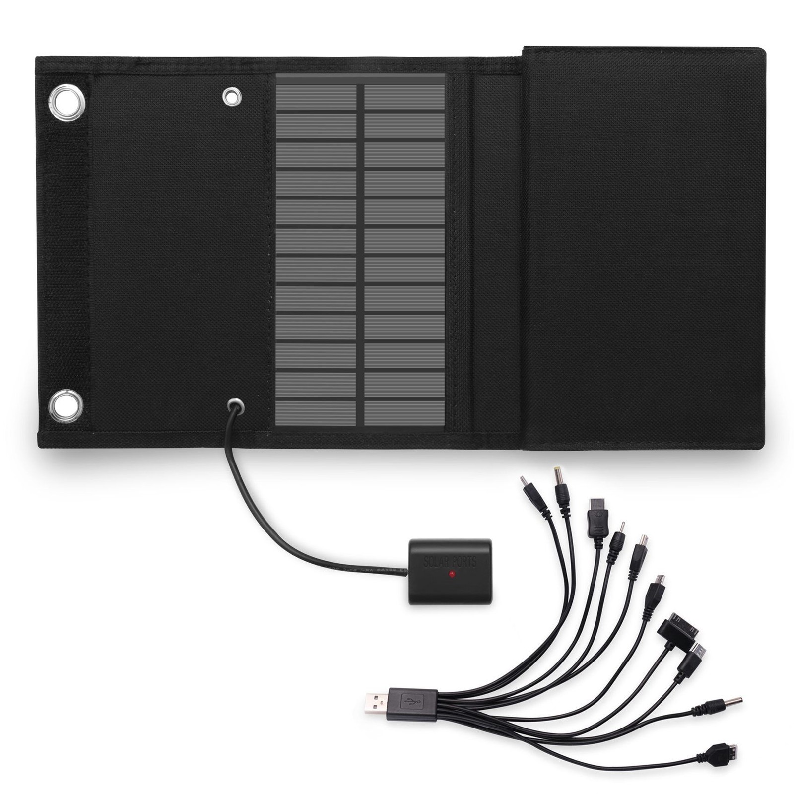 1X(12W Foldable USB Solar Panel Solar Cell Portable Folding Solar Panel 2075