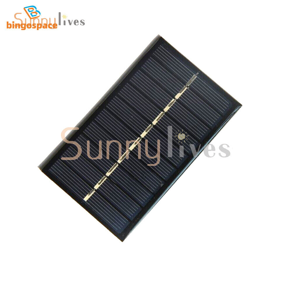 2V/5V/6V/12V Monocrystalline Solar Panel Module For Motor Toys Lawn Lamp New
