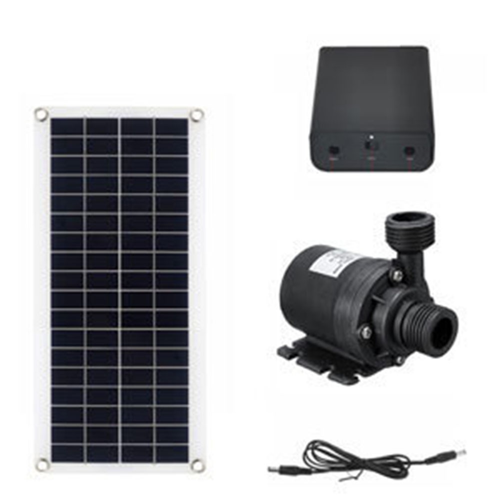 30W Solar Water Pump Set with Battery Box for Garden Pond and Fountain