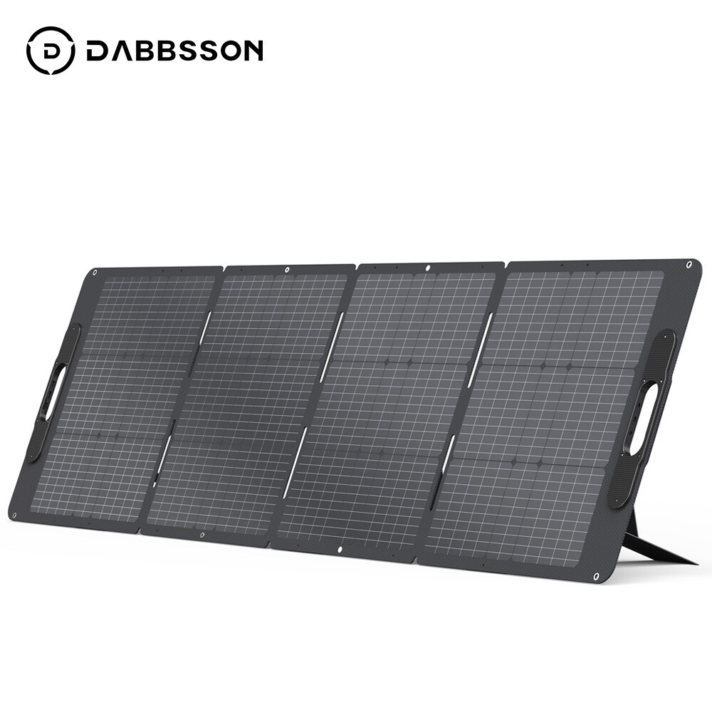 Dabbsson 1382Wh Power Station 2400W Solar Generator w/210W Solar Panel Camping