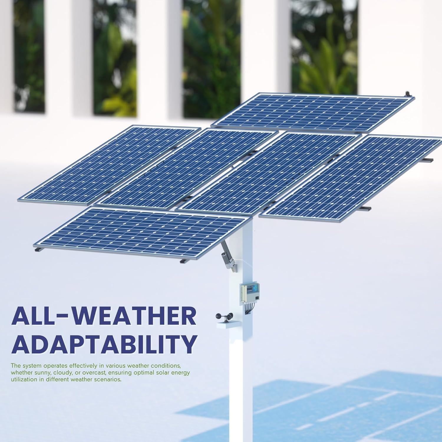 Dual-Axis Solar Tracker Controller Kit – Auto Sun Tracking with LCD, Wind Sensor