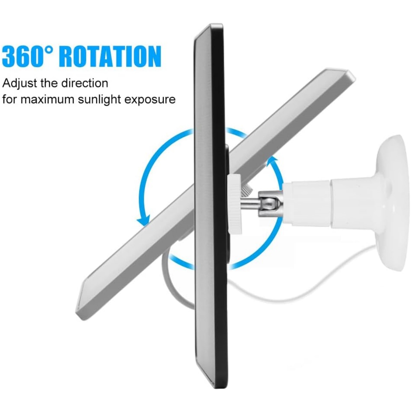 Solar Power Charger 4W for Ring Doorbell 3plus 4 with 360 Adjustable Bracket