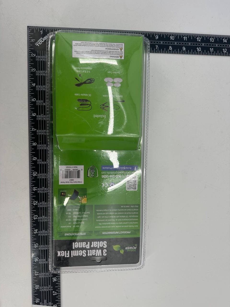 Nature Power 3W Semi-Flex Solar Panel 12V Battery Charger 56801 New Sealed