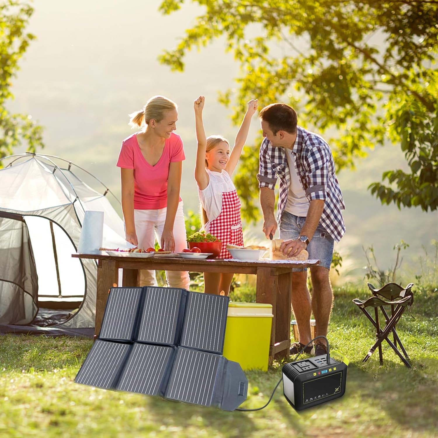 FlexSolar 60W Portable Solar Panels QC3.0 USB C Foldable