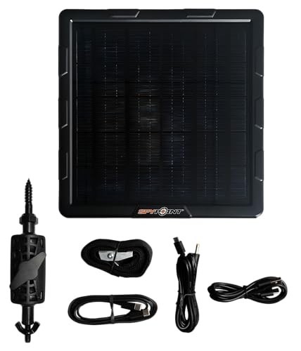 Solar Panel for Trail Camera 12V 9V 6V Lithium Battery Included Outdoor Power