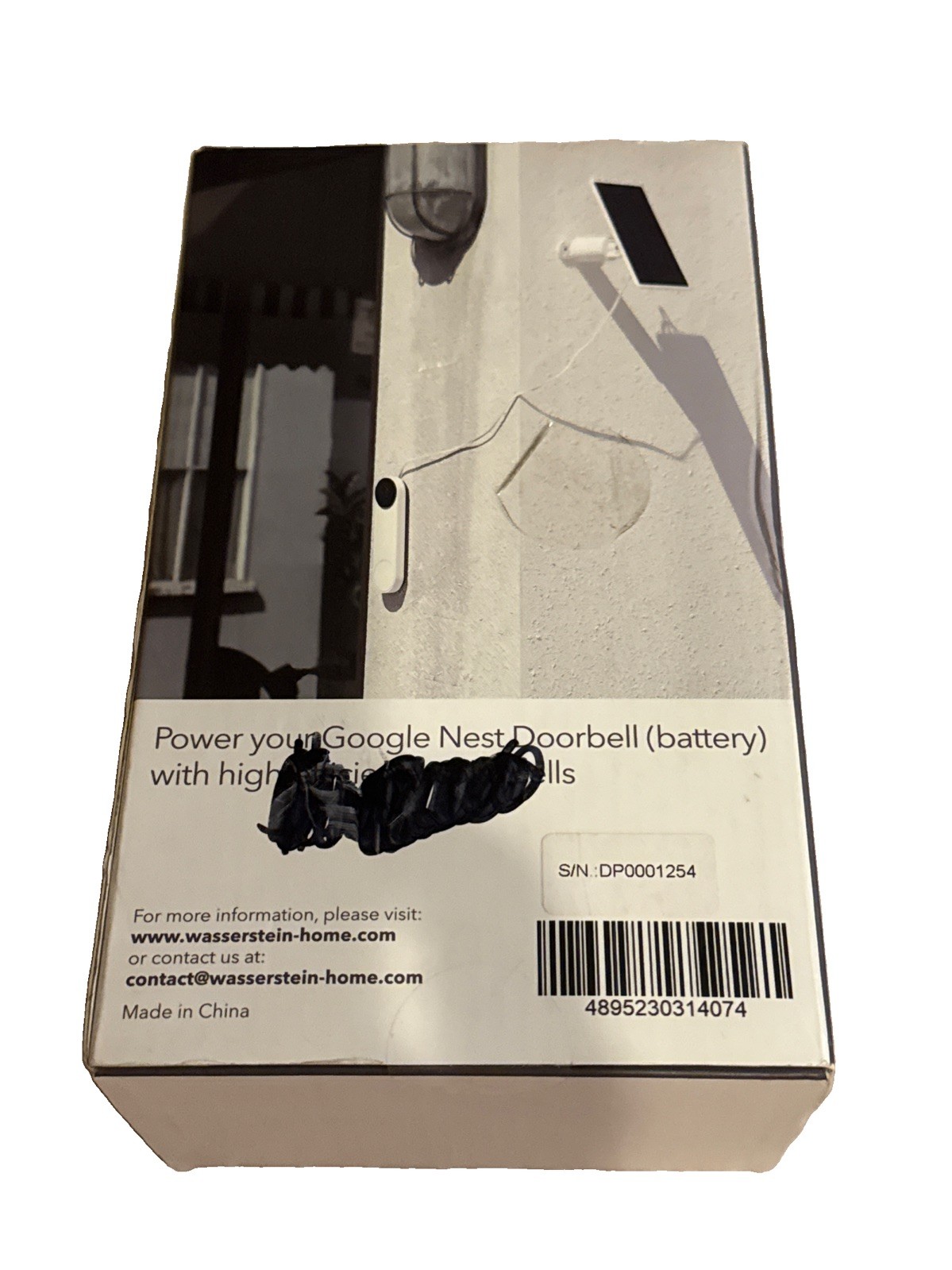 Wasserstein Solar Panel for Google Nest Doorbell (battery) with 1.7W Solar Power