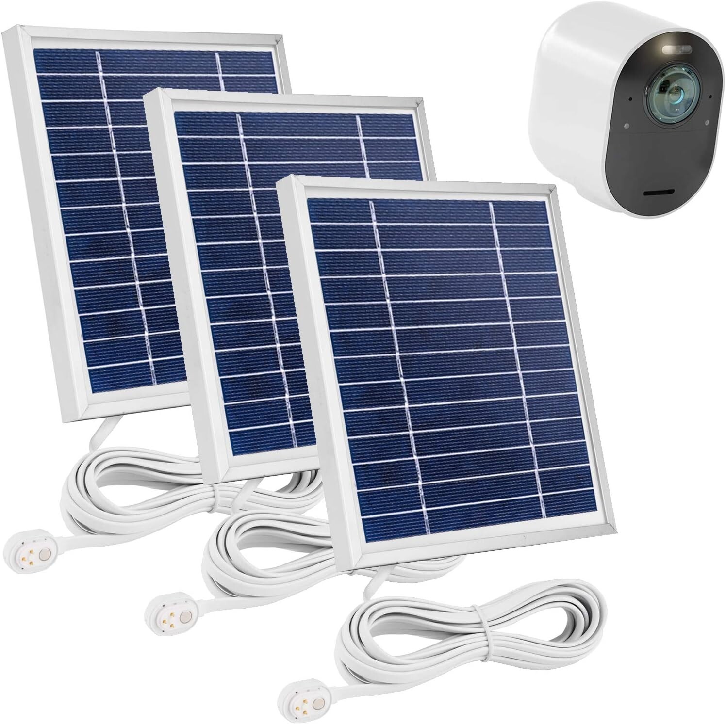 Monocrystalline Solar Charger 3-Pack Compatible with Arlo Pro & Ultra Models