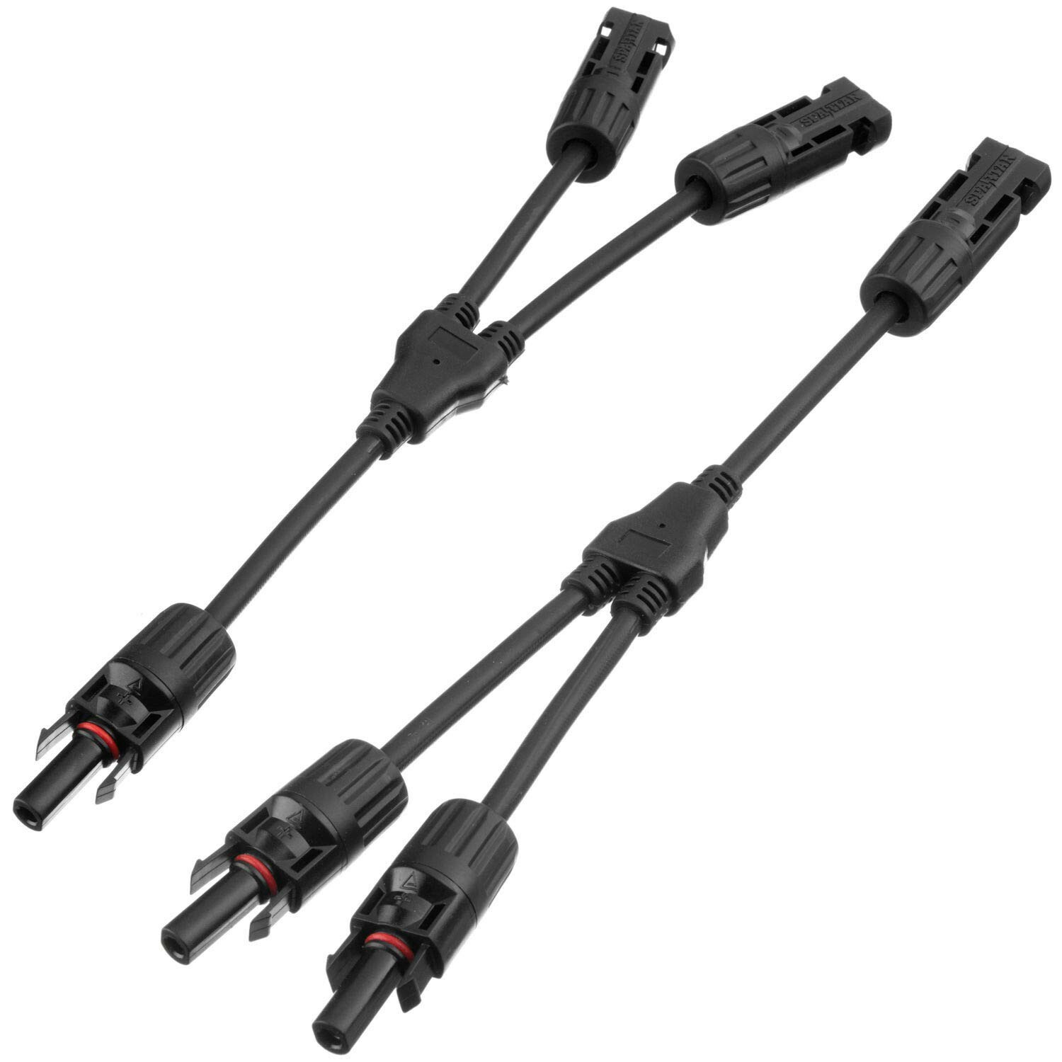 Spartan Power Y Branch 2 to 1 Solar Connector Parallel Solar Panel Cable