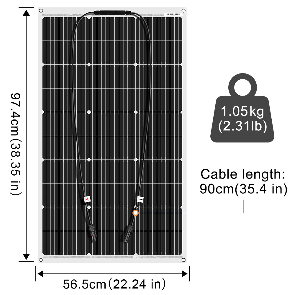 Dokio 12V 400W Flexible Bendable Solar Power Panels Charger For Camper Trailer