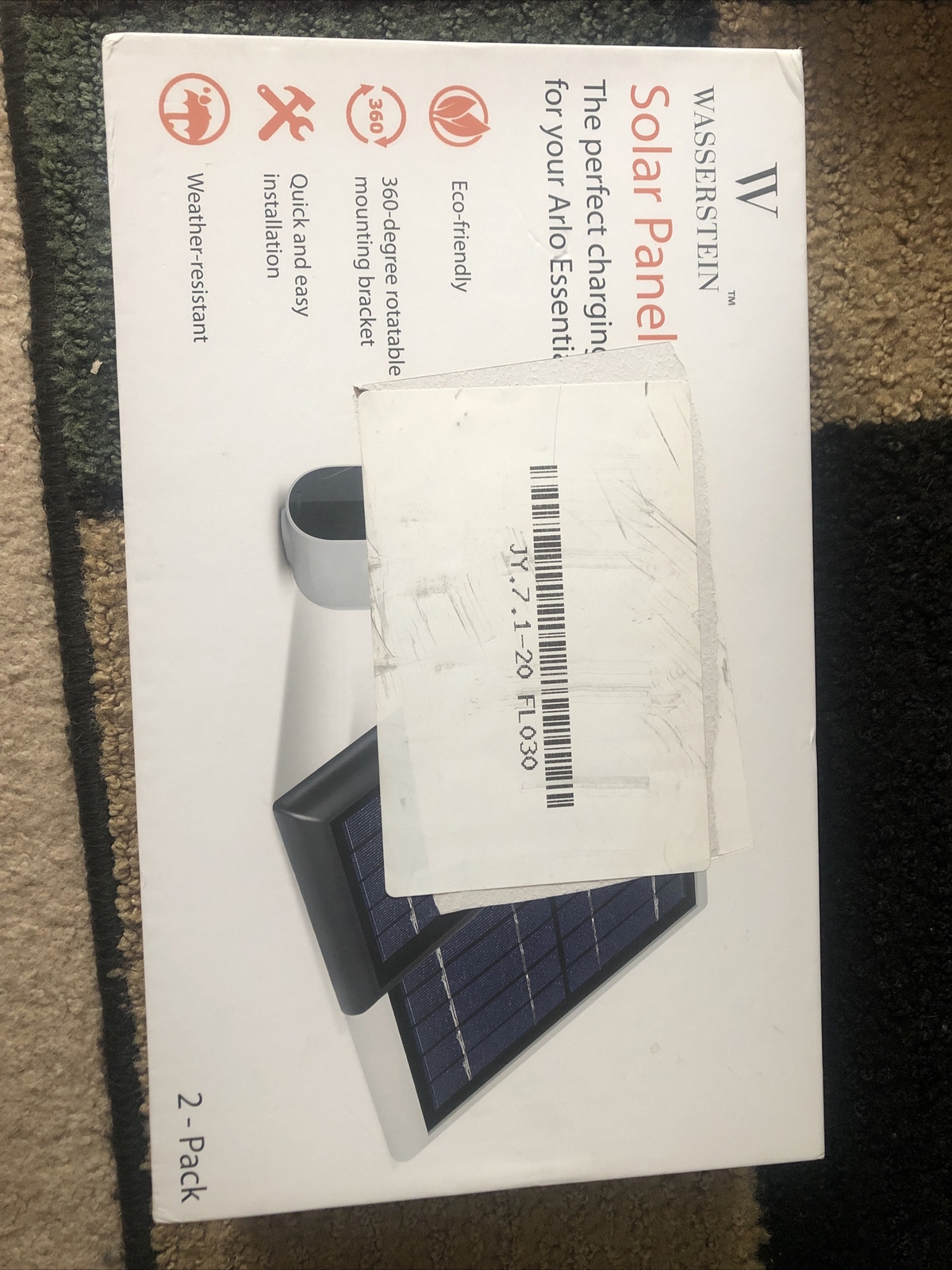 Wasserstein 2W Solar Panel for Arlo Ultra – 2 Pack