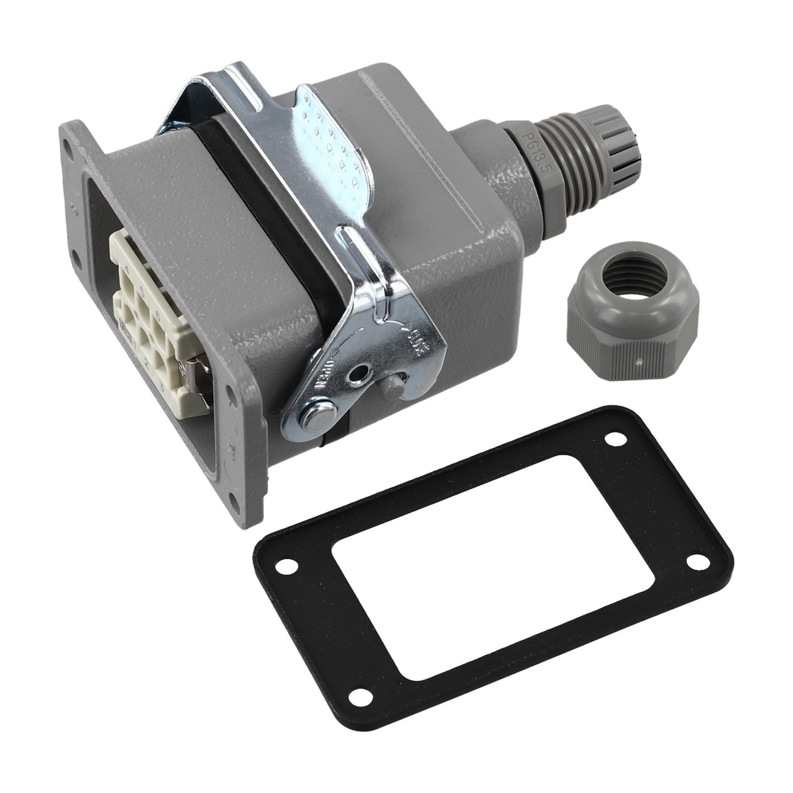Reliable 6 Pin Industrial Rectangular Connector Resistant to Extreme Conditions
