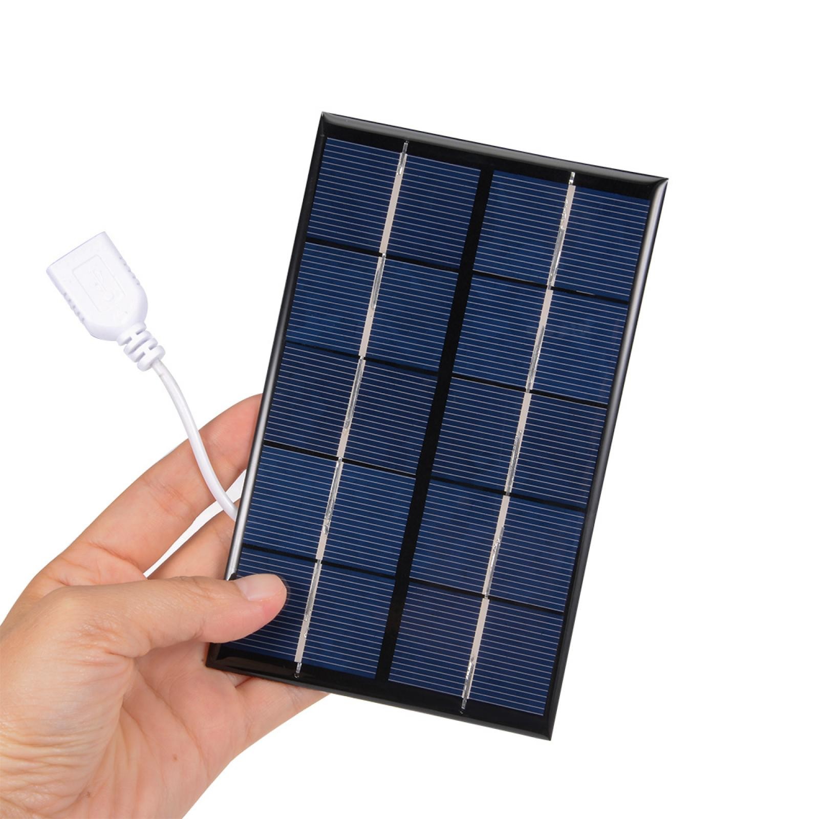 2W 5V Solar Panel Module DIY POLY with 455mm Wire for Phone Toys Charger