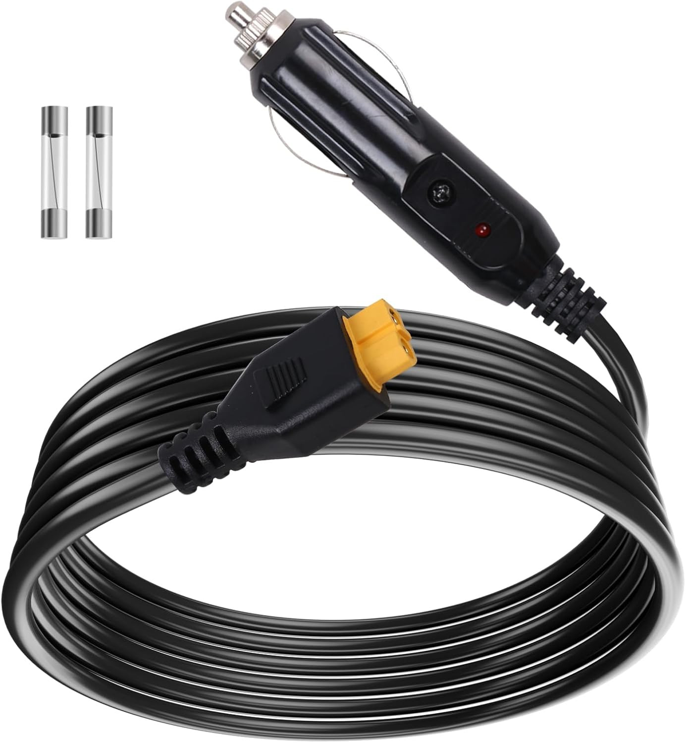 Portable12V/24V Car Charger Suitable for Ecoflow Delta/River, Bluetti EB55, Anke