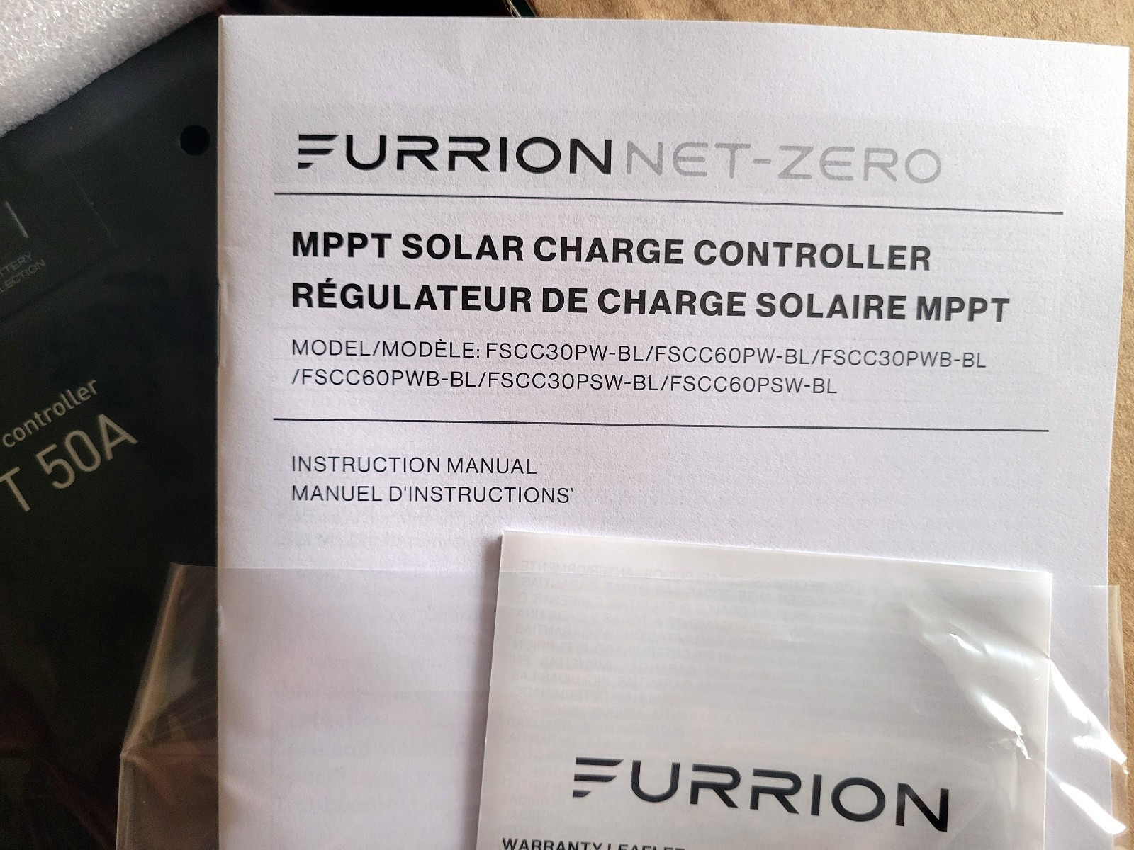 Furrion® #FSCC60PSW-BL 50A Wall Mount MPPT Solar Charge Controller #2021132792