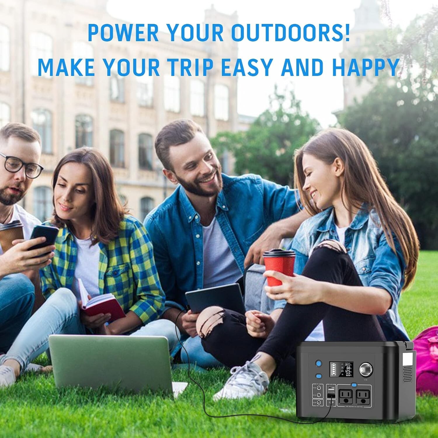 Open Box 350W 260Wh 70000mAh Portable Power Station, Lithium Battery Backup