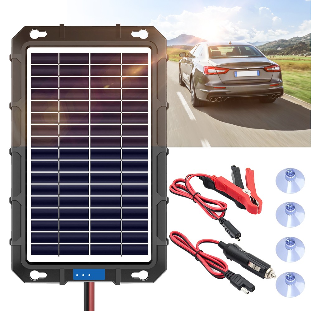 Waterproof 20W 12V Solar Battery Charger & Maintainer Pro for Car RV Boat Marine