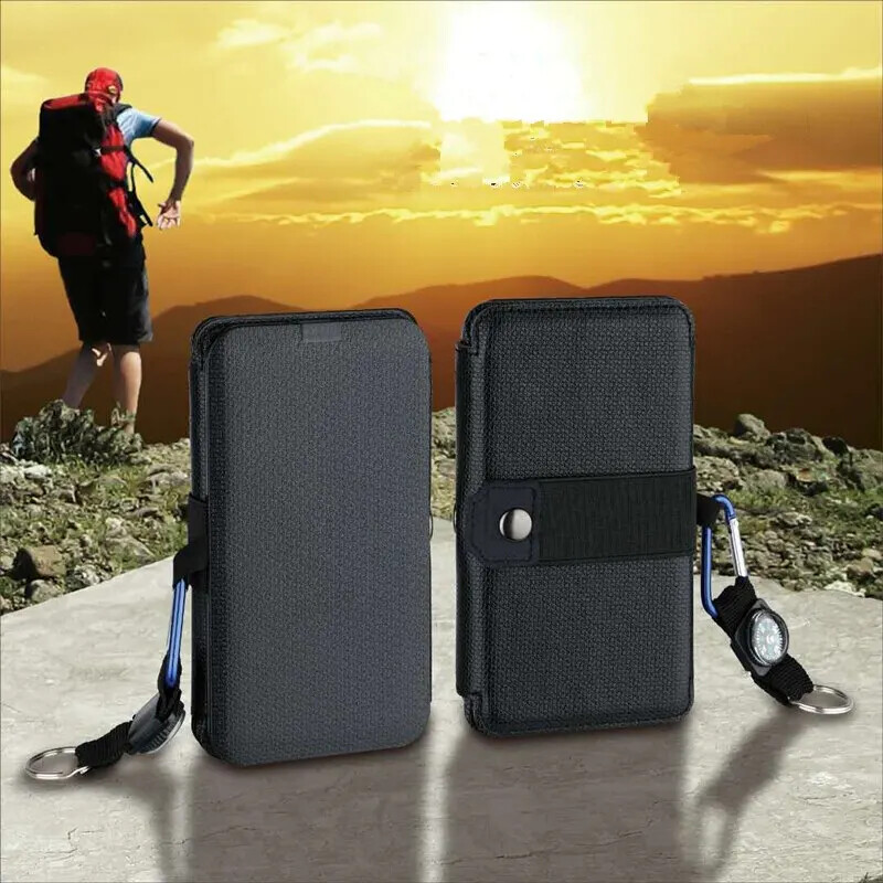 Foldable 5V/1AUSB Outdoor Multipurpose Portable Solar Charging Panel for Camping