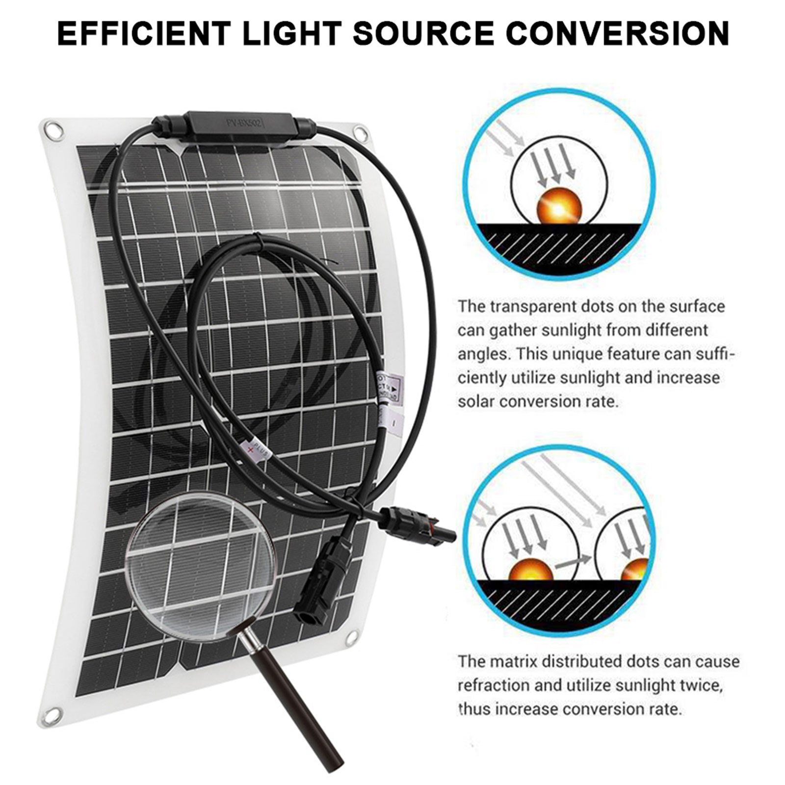 7000W Solar System Kit 100A Controller DC12V to AC110/220V Flexible Panel