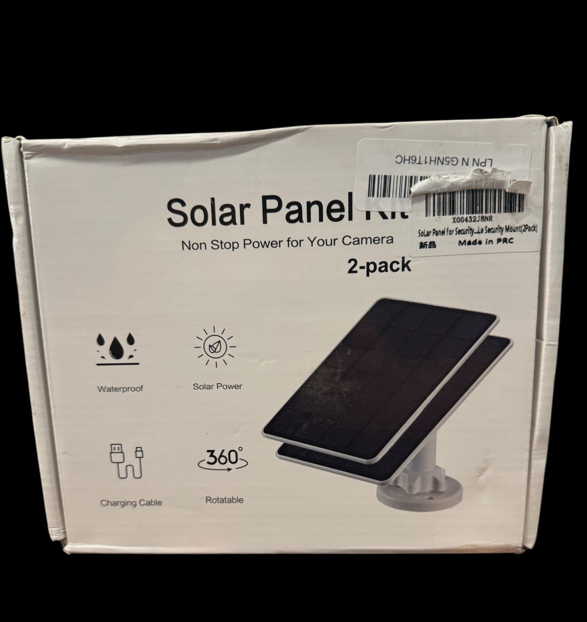 Solar Panel for Security Camera,5W USB Solar Panel for Cameras DC 5V,