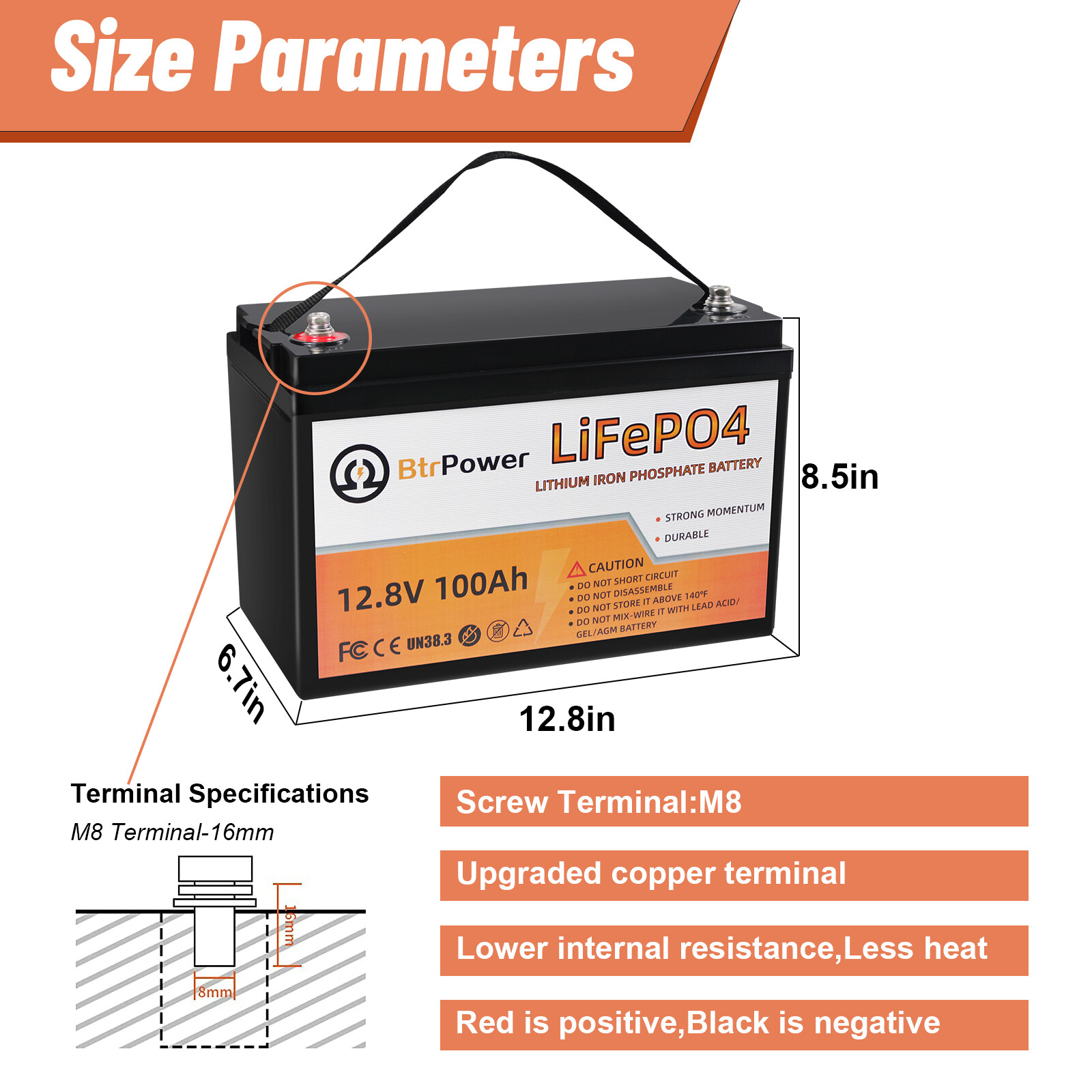 12V Solar Lifepo4 Battery 50Ah 100Ah 140Ah Pack for Cart RV Marine Solar System