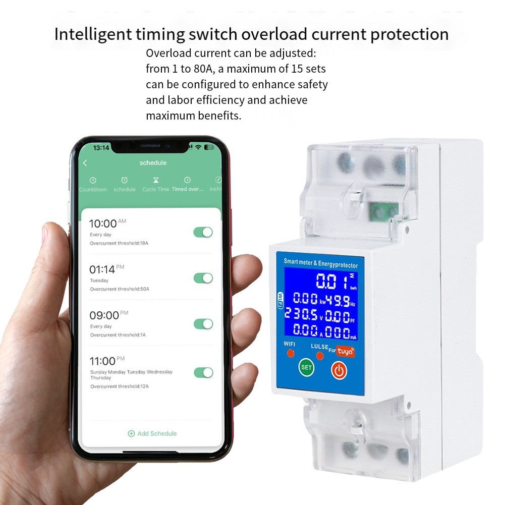 Comprehensive PV Smart Circuit Breaker 80A with User Friendly App Access