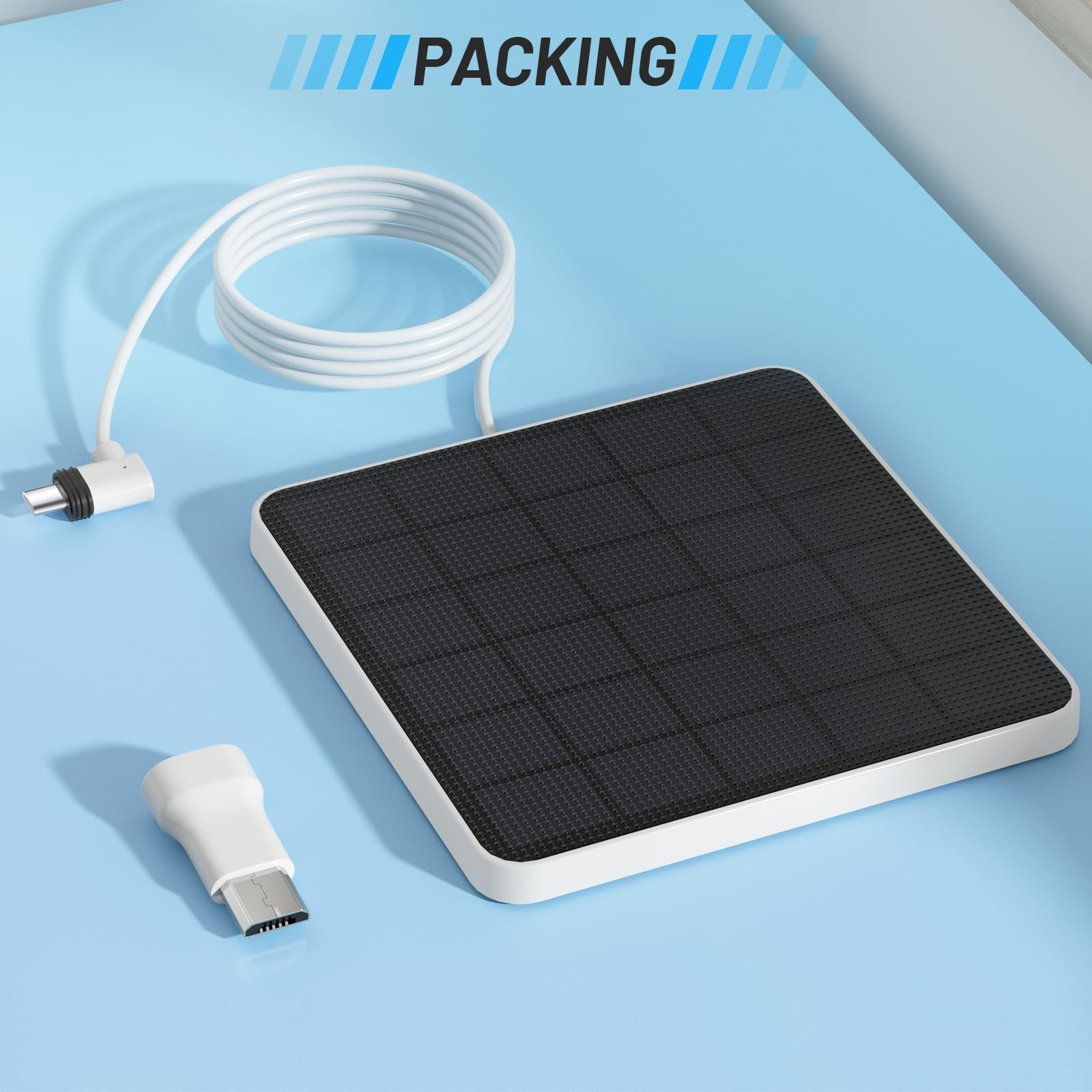 4W Solar Panel Compatible with eufy Security SoloCam S340 Replace The Original