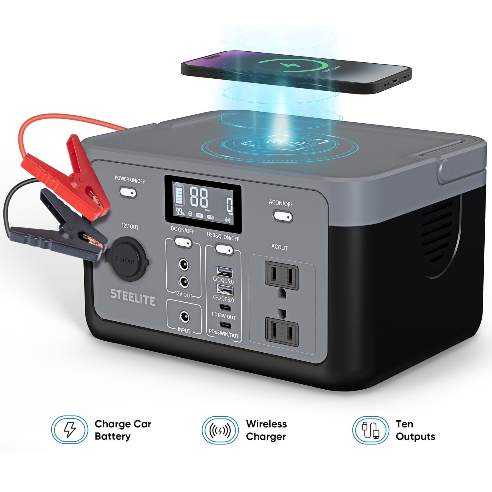 Steelite Portable Power Station 300W (600W Peak)