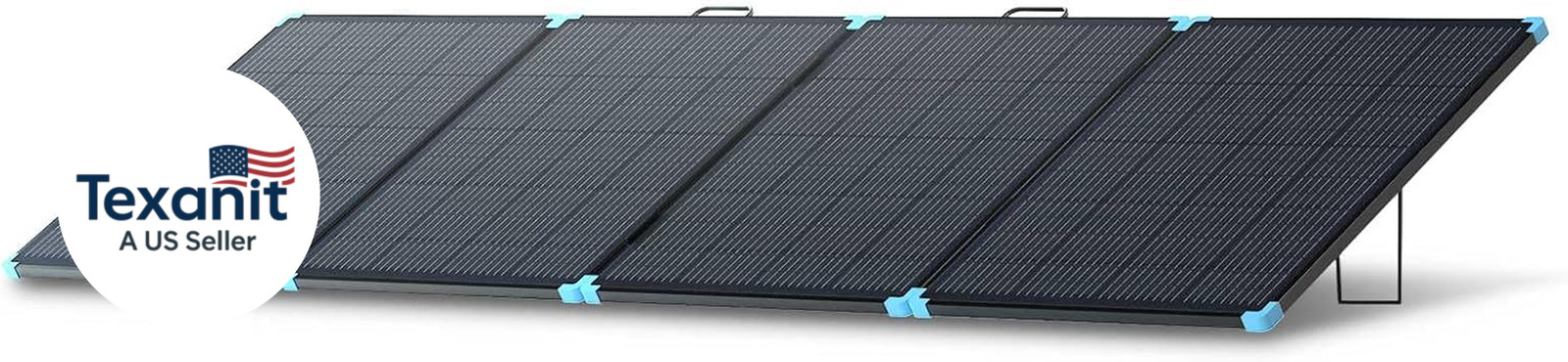 400W Portable Solar Panel Suitcase, 23% High Efficiency Foldable Solar Charger f