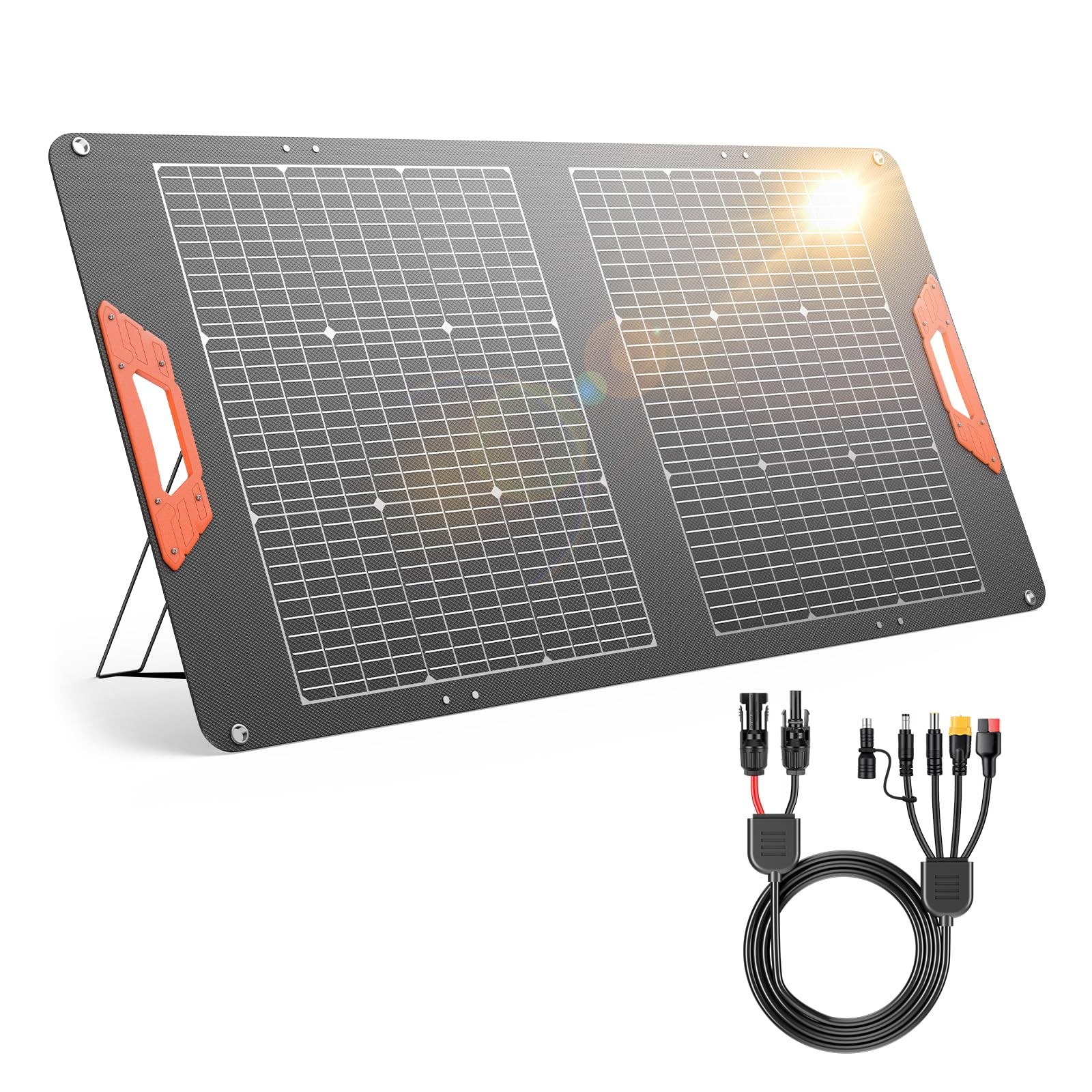 SOLUPUP 100W Portable Solar Panel for Power Station 24% Efficiency Bifacial …