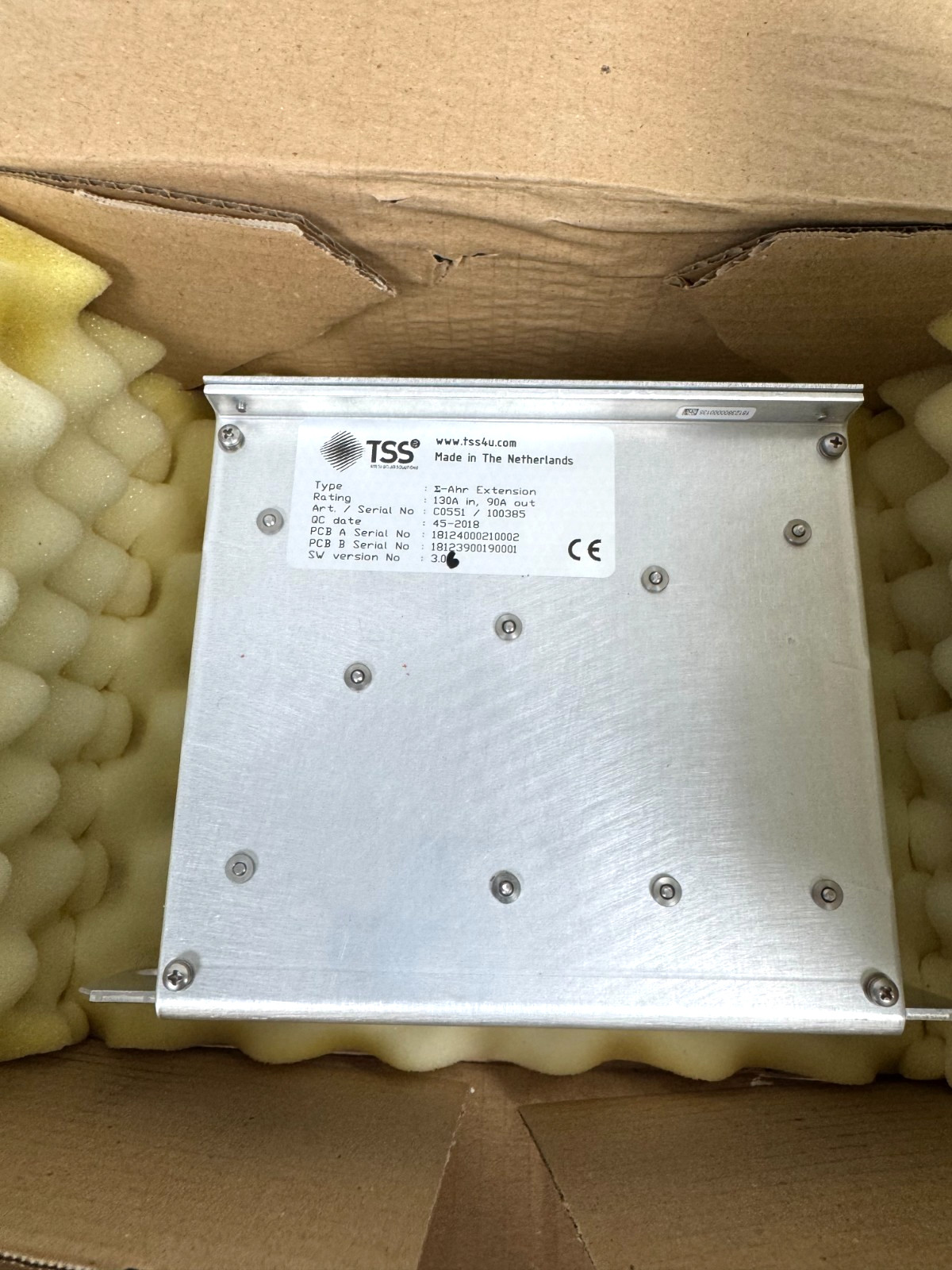 TSS C0551 Σ-Ahr Extension 24V 130A Solar PV Monitoring Module Made in Netherland