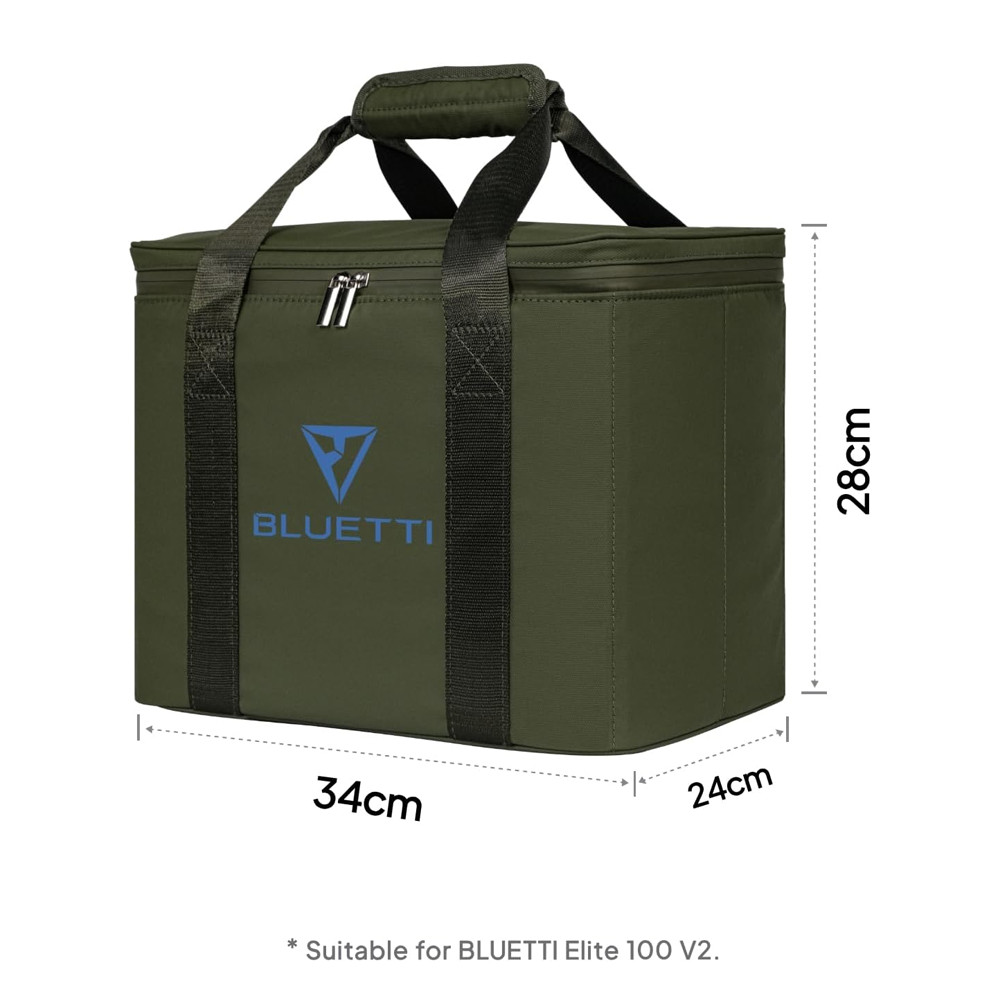 BLUETTI Portable Station Bag for Elite 100 V2 Waterproof Nylon Fabric Foldable