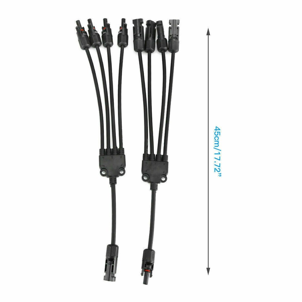 Solar Panel Cable Connection Y Branch Waterproof Adapter Connector Extension
