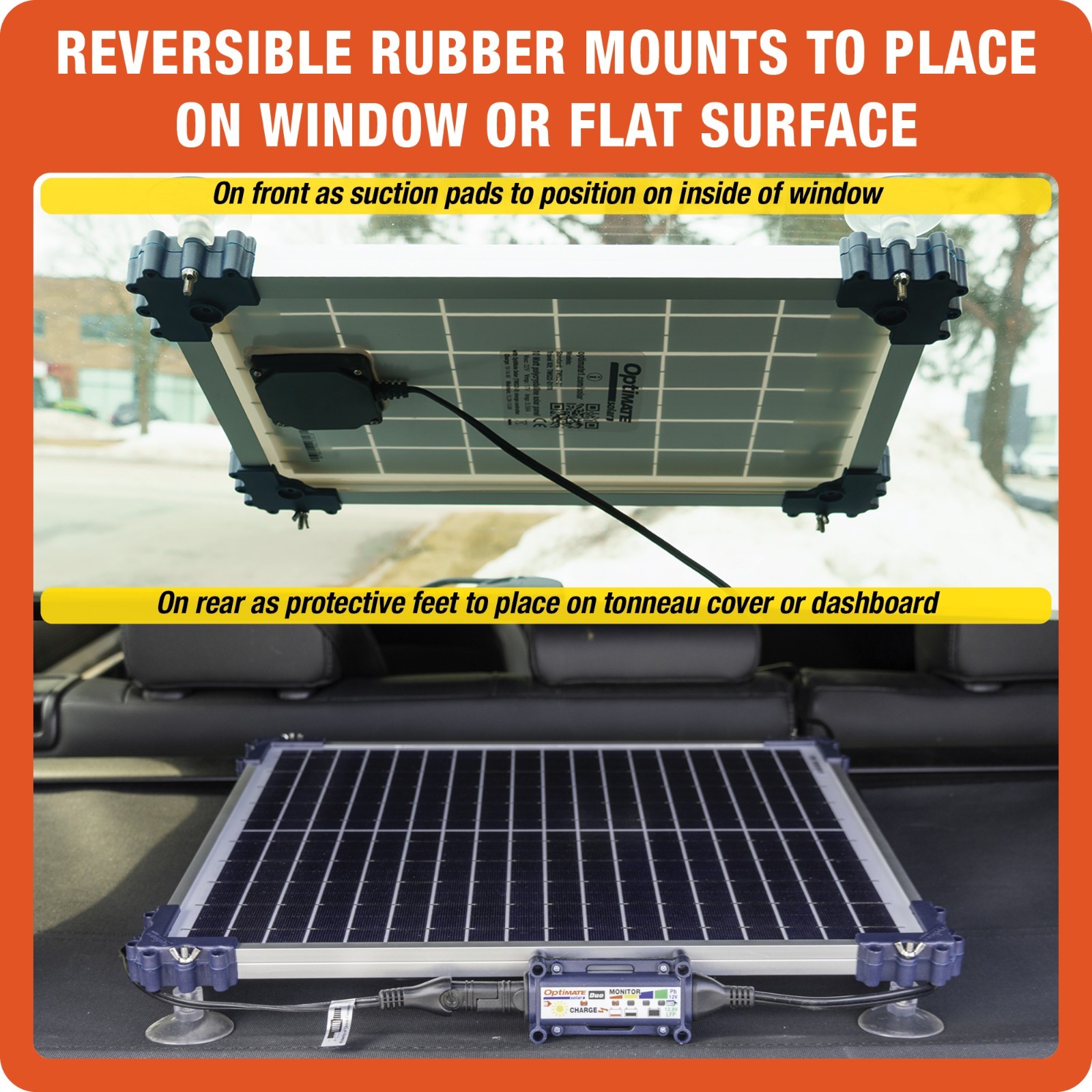 OptiMate Solar DUO 20W Car Kit – Smart 12V Battery Maintainer for Car,Truck & RV
