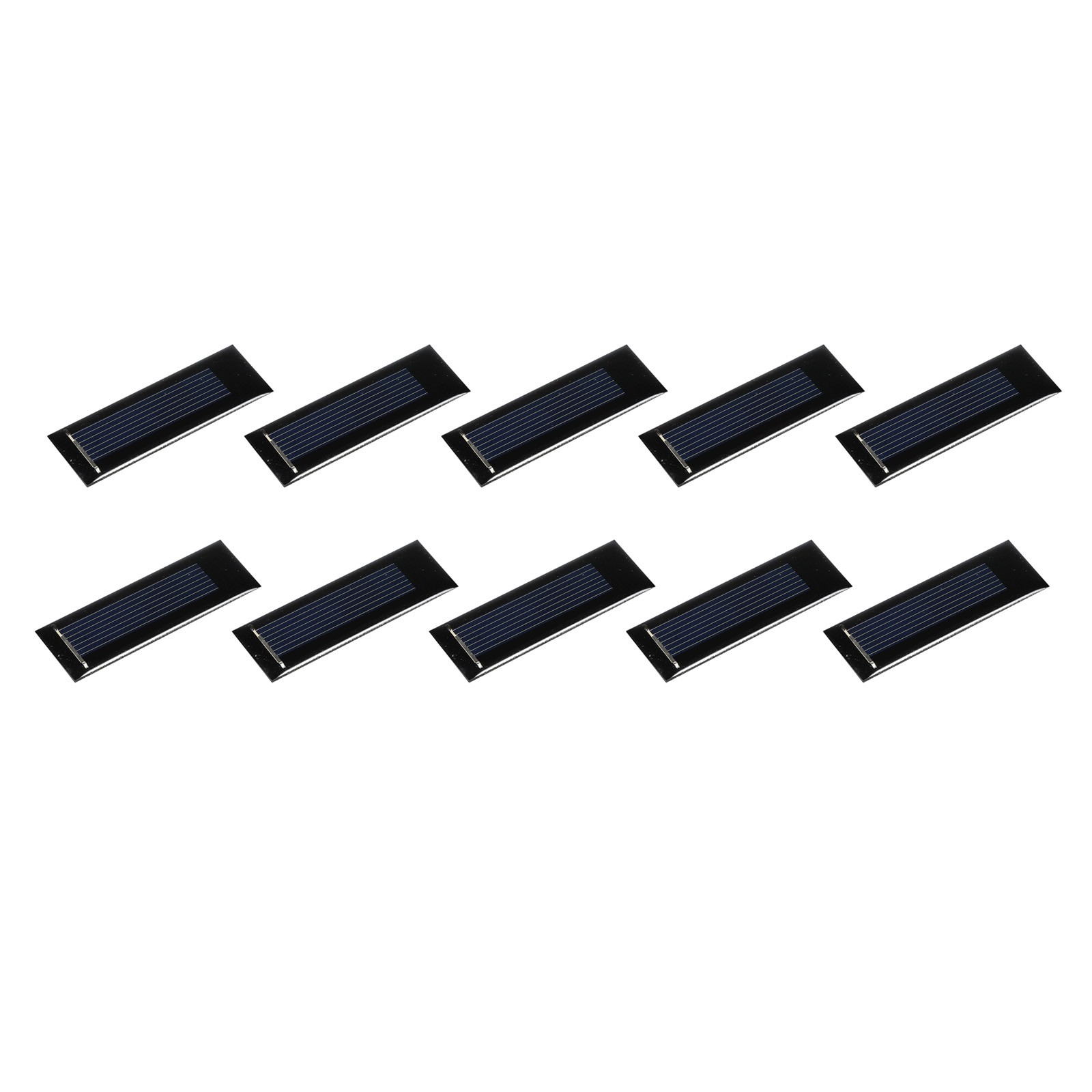 10Pack Mini Solar Panel Cell 0.5V 160mA 0.08W 53mm x 18mm for DIY Project